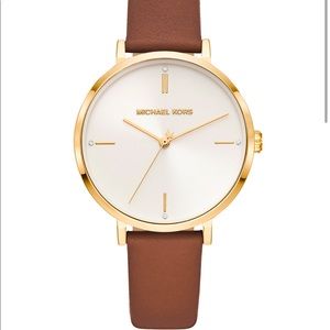 Jane Browns Leather strap watch 38mm